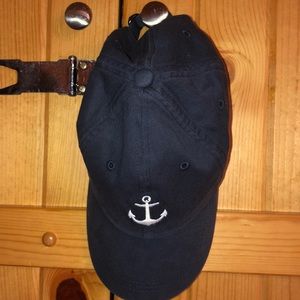 JCrew navy anchor hat